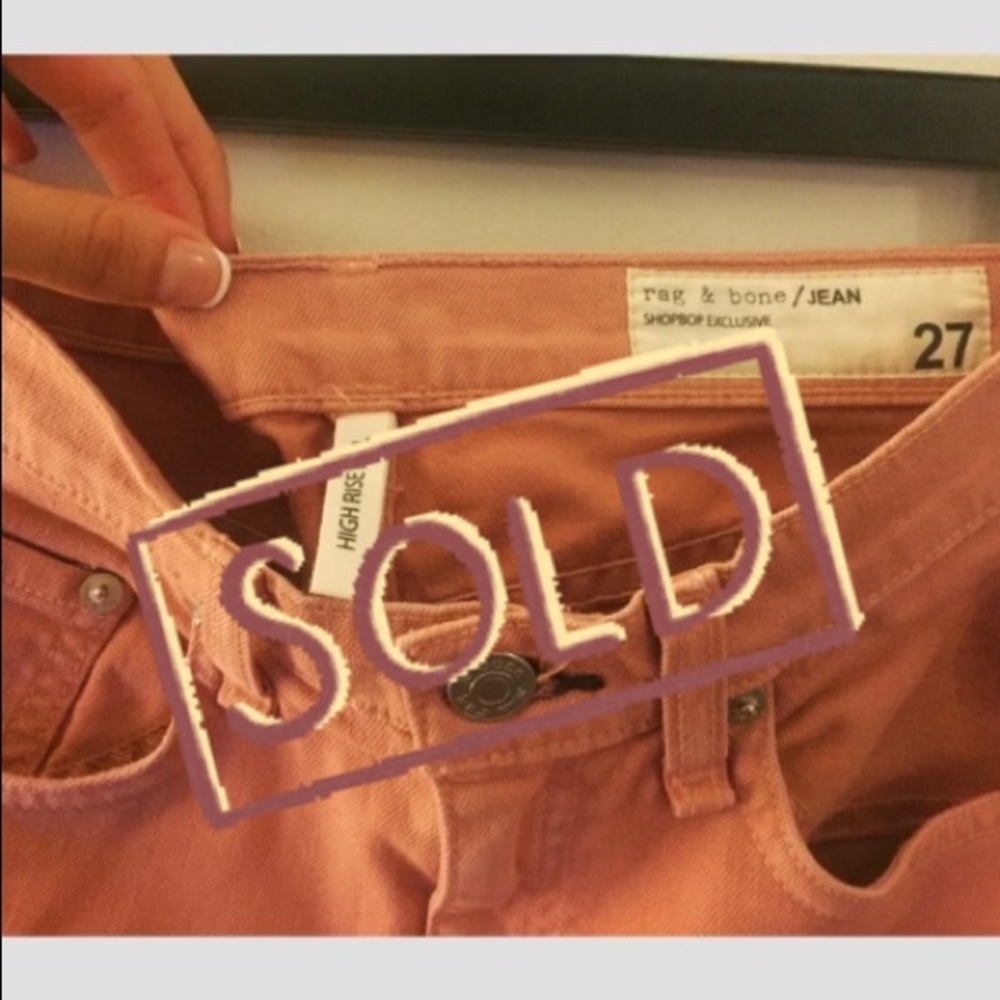 Rag & Bone high rise jeans, unique color